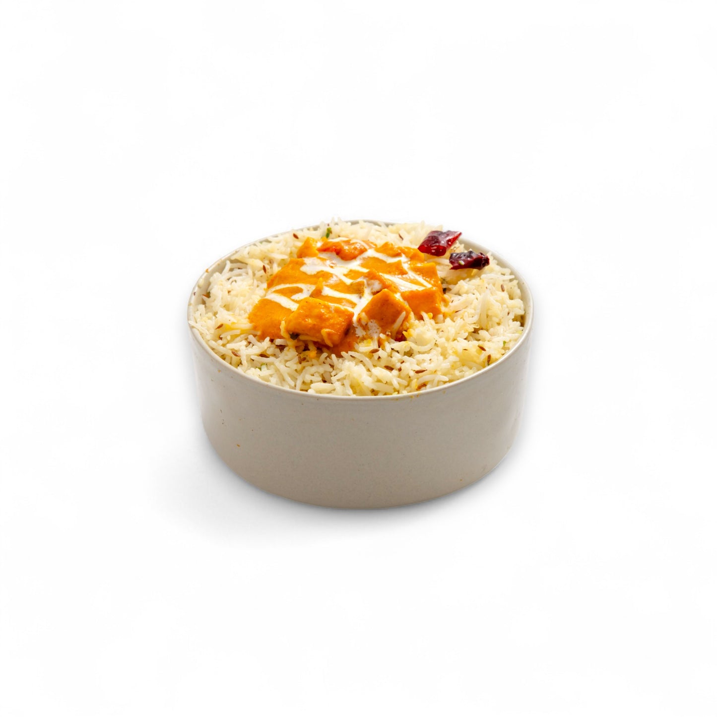 Jeera Rice with Paneer Masala