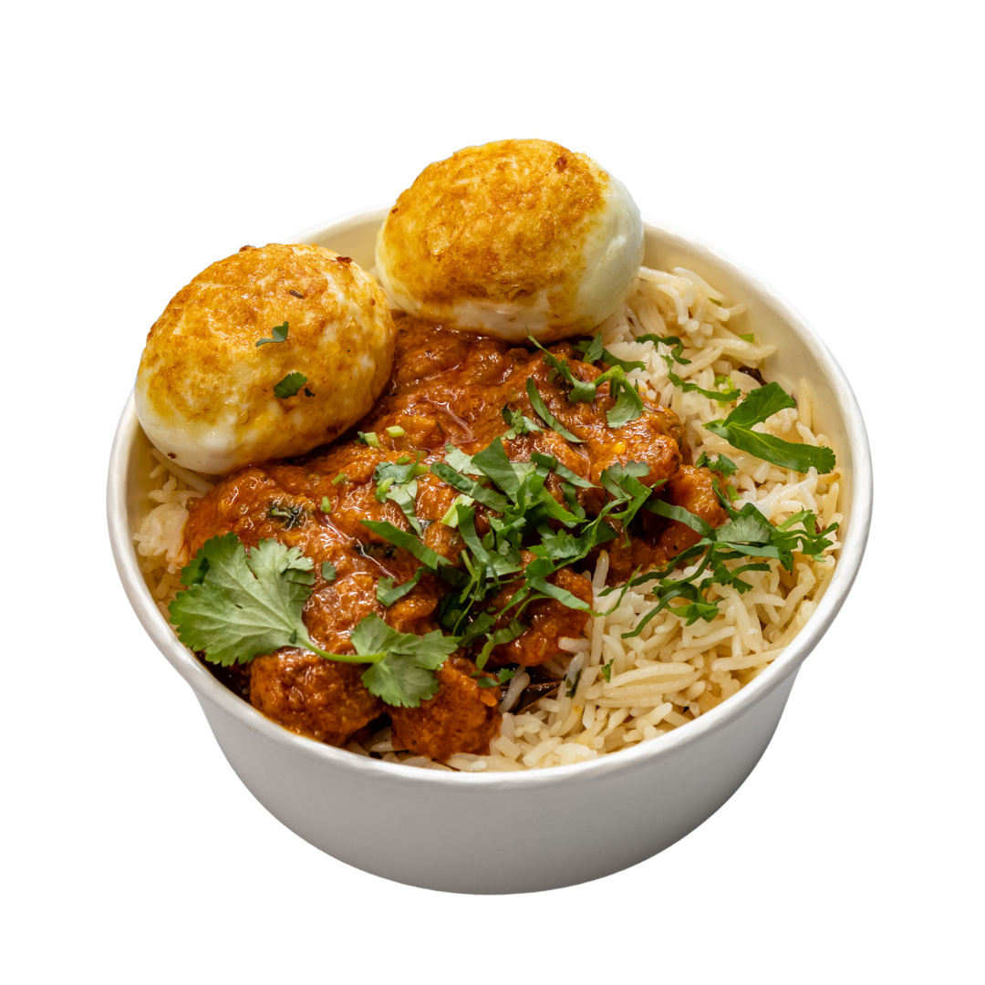 Pulav Rice + Shrimp & Egg Curry