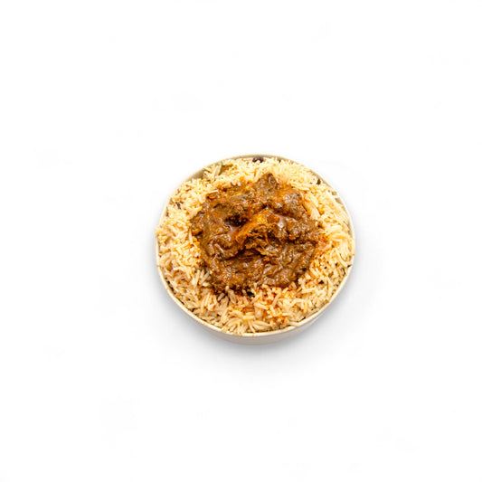 Pulao Rice with Gongura Mutton