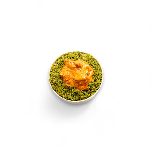 Pudina Rice with Buttermilk Chicken