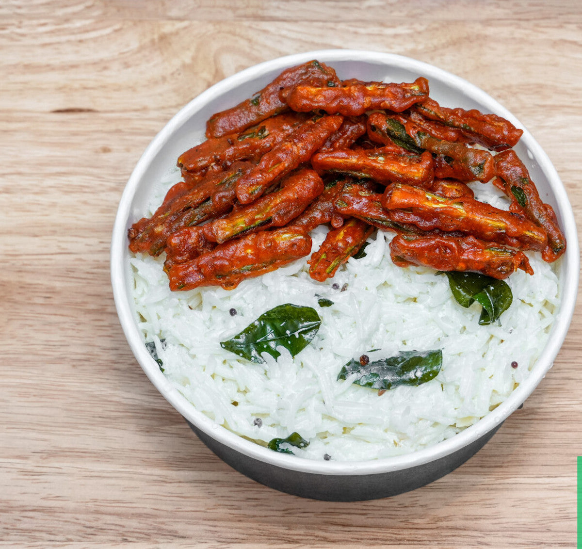 Yogurt Rice + Okra Fry